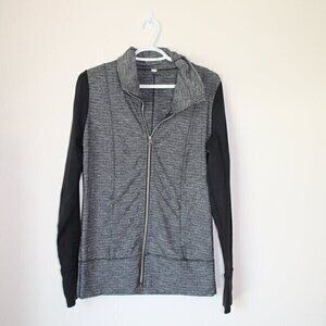 Lululemon cowl  neck full zip sweater Size 6